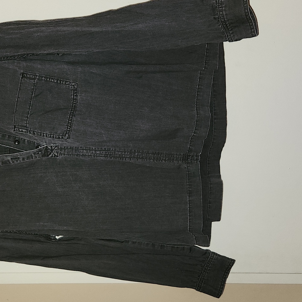 Madewell Black Denim Top - Picture 2 of 11